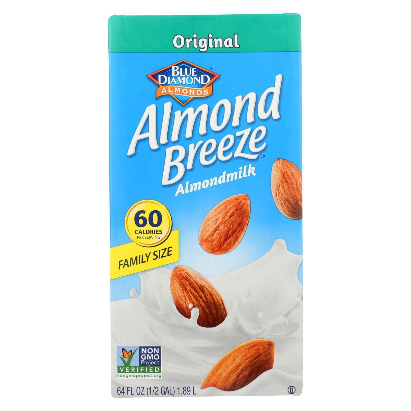 Almond Breeze Original Almond Milk - 8 Pack (64 fl oz Each) - Dairy-Free, Vegan, Gluten-Free - Perfect for Smoothies, Cereal & Coffee