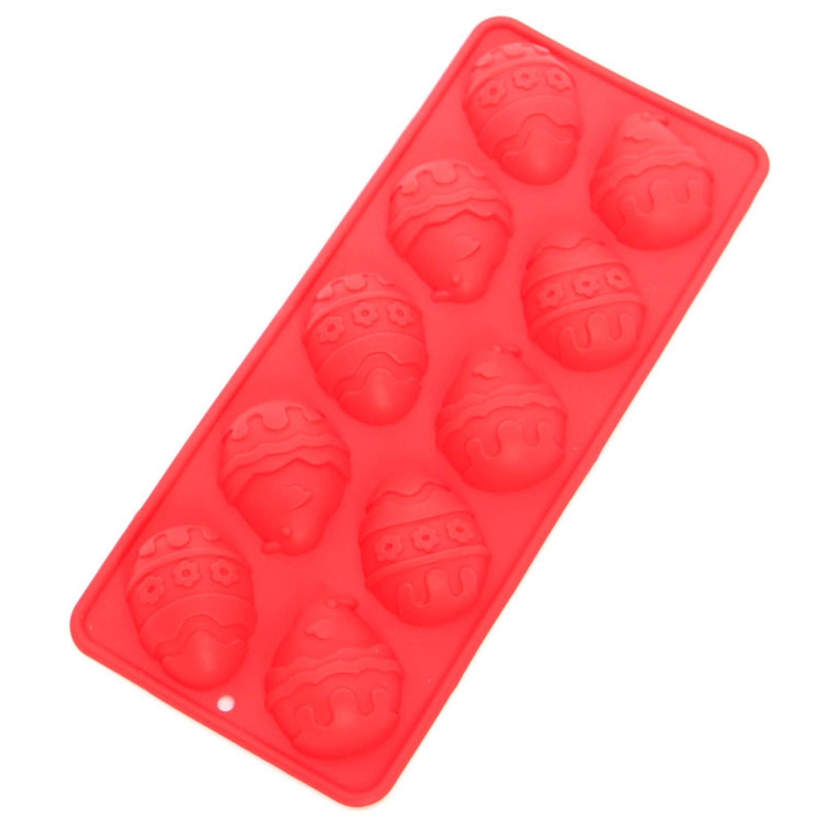 Easter Egg Silicone Mold Set (1/2/3pcs) - 10 Cavity Oval Popsicle & Chocolate Mold for DIY Ice Cream, Cake, Candy - Perfect for Easter Baking, Kids Crafts & Holiday Dessert Making