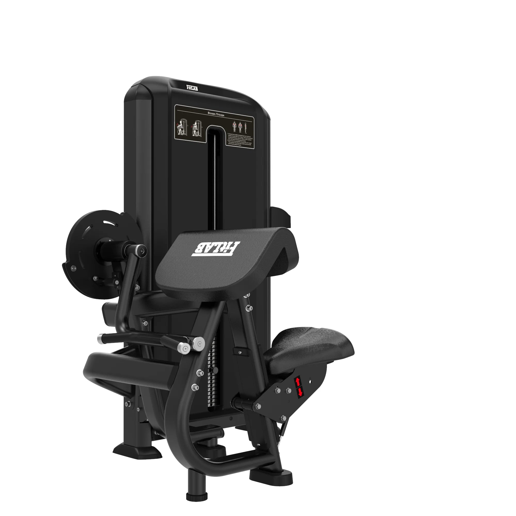 FITLAB Adjustable Seated Bicep Curl Bench - Home Gym Equipment for Arm Workouts | Perfect for Strength Training & Muscle Building in Small Spaces