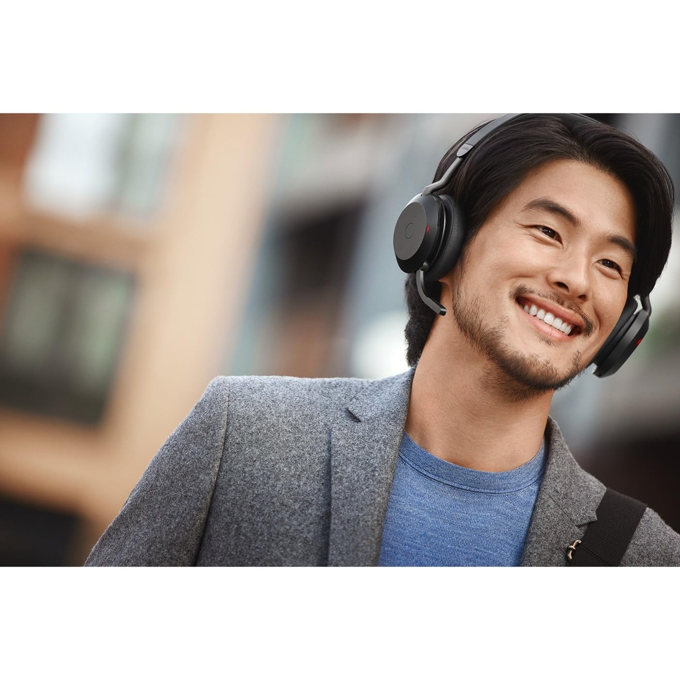 Jabra Evolve2 75 Wireless PC Headset with 8-Microphone Technology - Dual Foam Stereo Headphones with Advanced Active Noise Cancellation, USB-C Bluetooth Adapter, MS Teams Certified - Black | Perfect for Home Office, Remote Work & Conference Calls