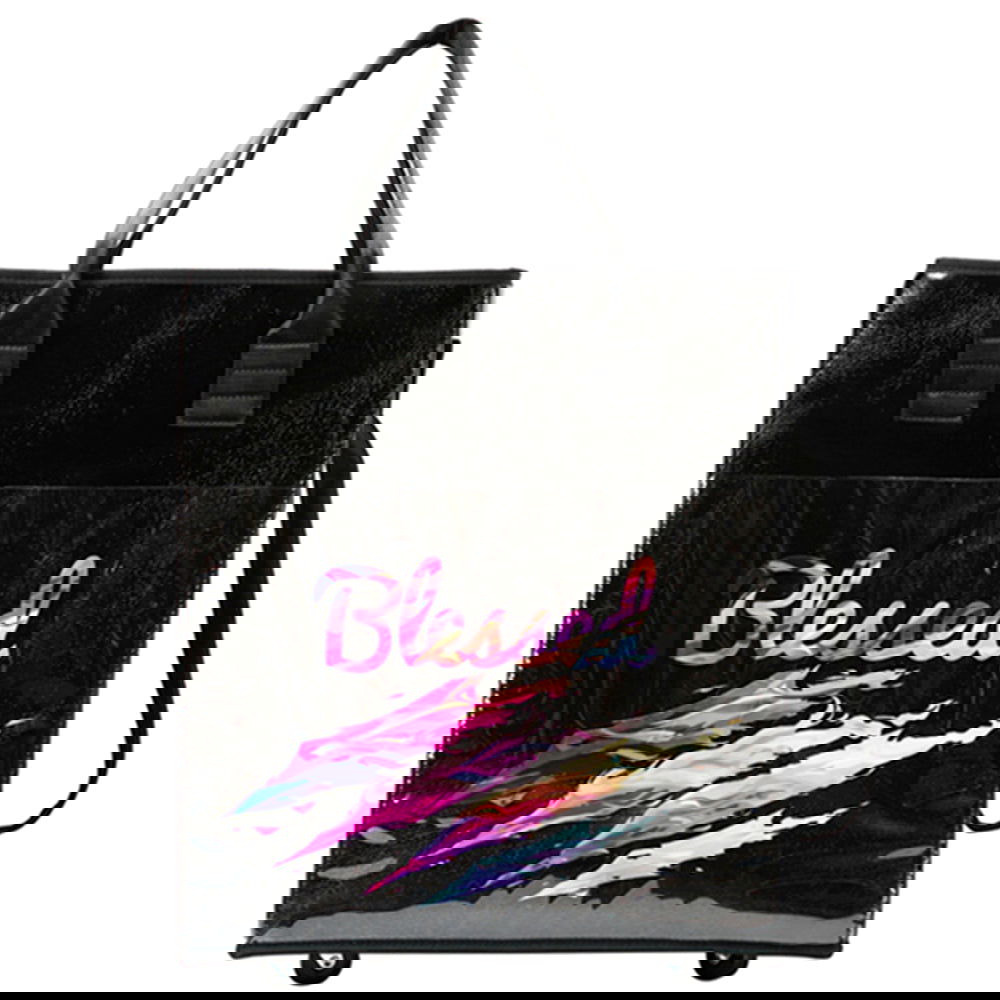Rolling Blessed Themed Reusable Shopping Bag - Eco-Friendly Grocery Tote for Groceries, Beach, Picnics & Daily Errands