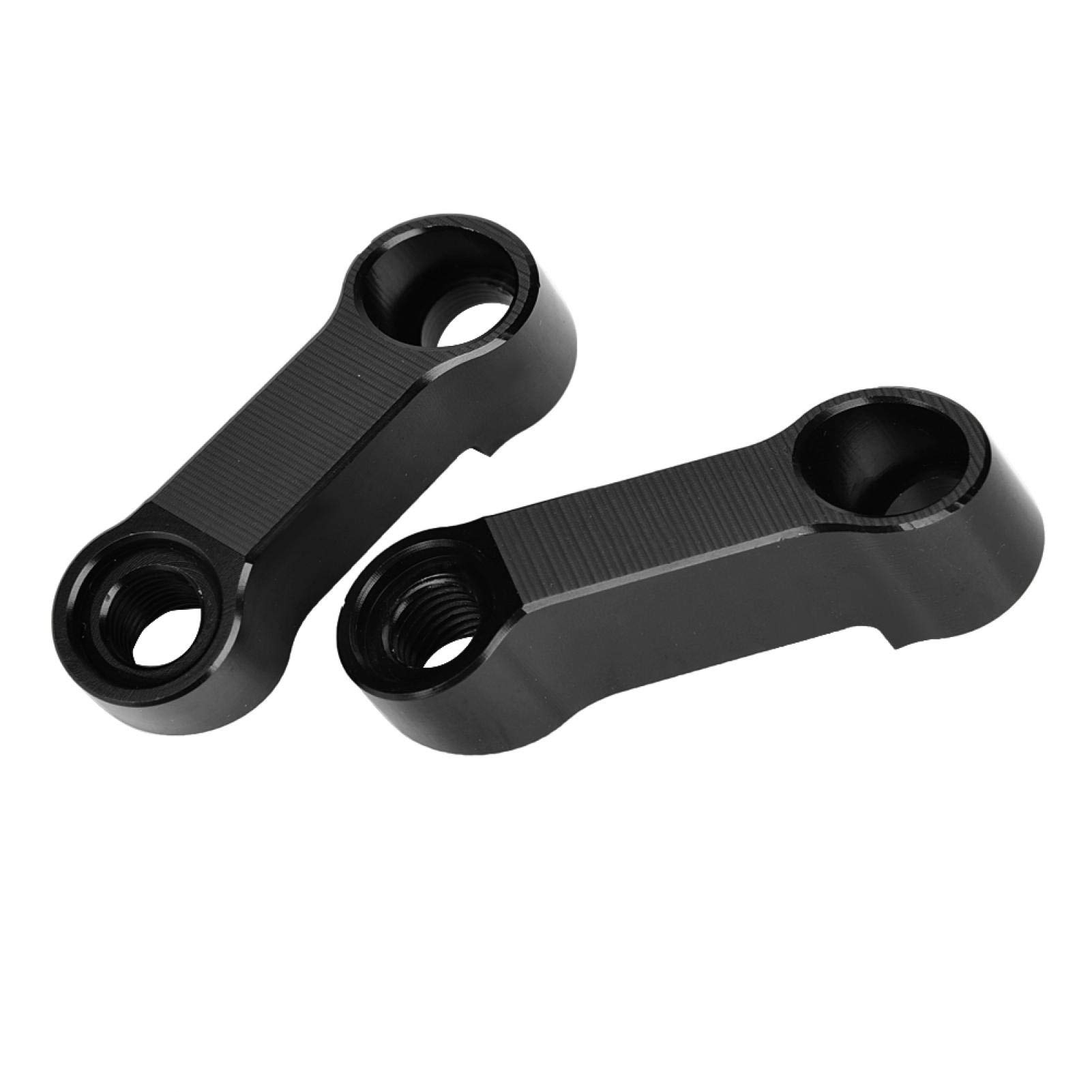 KIMISS 10mm & 8mm Motorcycle Mirror Adapter Kit - 2 Pcs Rearview Mirror Riser Mount Extender for Harley, Honda, Yamaha - Perfect for Customizing & Enhancing Visibility on Cruisers & Touring Bikes