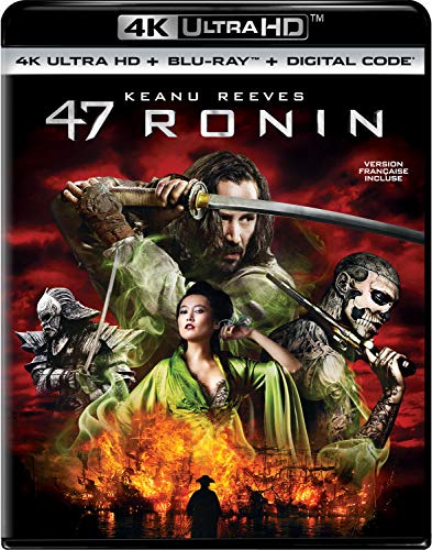 47 Ronin UHD Blu-ray - 4K Ultra HD + Digital Copy - Action Adventure Movie - Perfect for Home Theater & Movie Night Entertainment