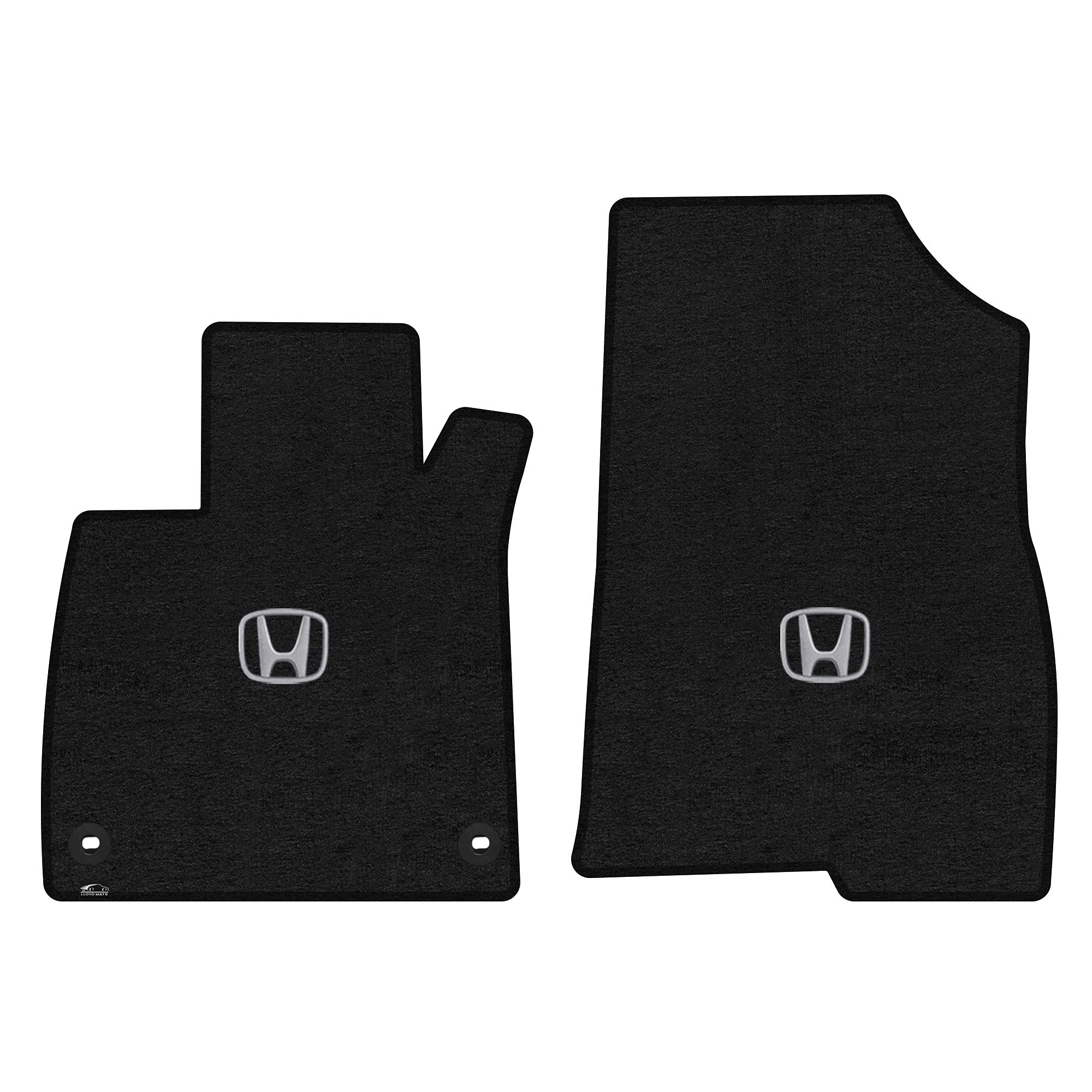 Premium Custom-Fit Carpeted Floor Mats for Honda Accord 2018-2022 - Luxury Car Floor Liners (2-Piece Front Set, Charcoal/Silver) | All-Weather Protection & Enhanced Interior Style for Daily Commute & Road Trips