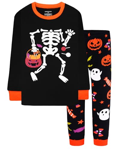 2pcs-black/Glow in Dark-skeleton-hba24