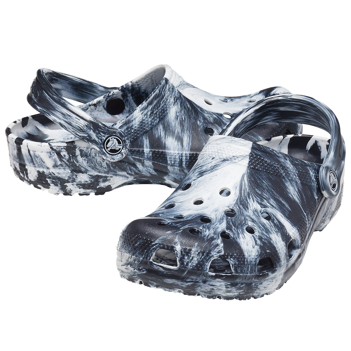 Classic Marbled Clog Shoes - Comfortable Non-Slip Garden Clogs for Women & Men - Perfect for Home, Beach, Pool & Outdoor Wear