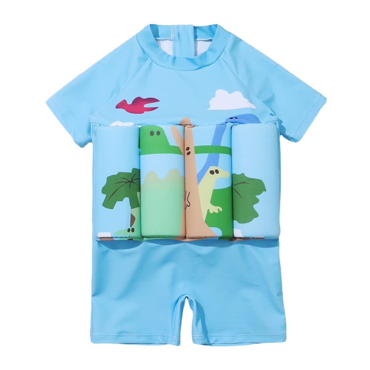 AWIBMK Kids Boys Girls One-Piece Flotation Swimsuit - UPF 50+ Sun Protection Swimwear for Toddlers & Infants - Perfect for Pool, Beach & Summer Water Activities