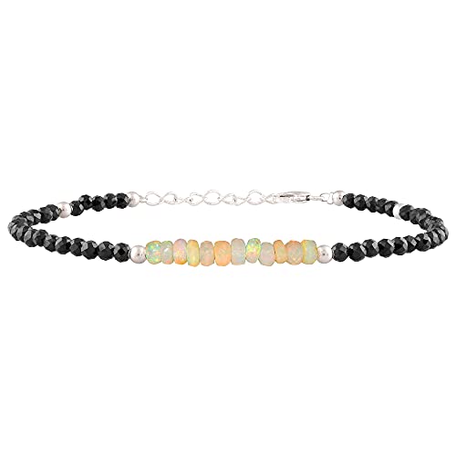 A Grade Opal And Black Spinel