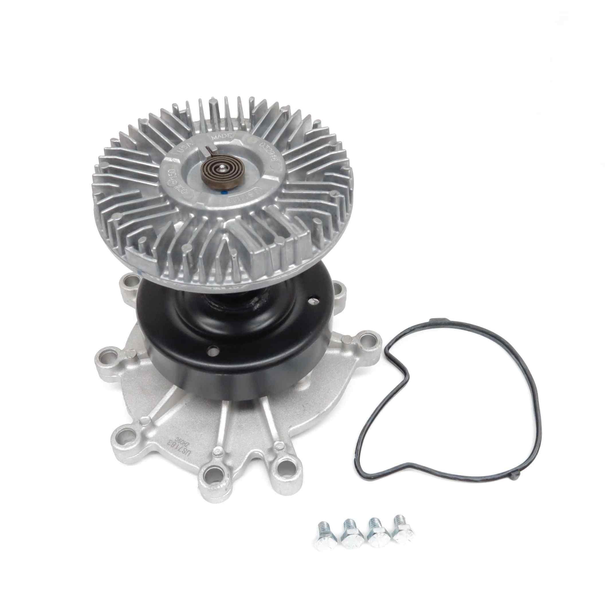 High-Performance Engine Water Pump with Fan Clutch Compatible for Ram 1500/2500/3500 - Durable Cooling System Replacement for Trucks & SUVs - Ideal for Off-Roading, Towing & Heavy-Duty Use