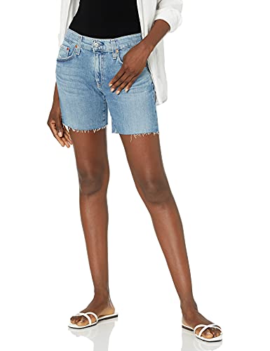 AG Adriano Goldschmied Women's High-Waisted Becke Denim Shorts - Perfect for Summer Outfits, Beach Vacations & Casual Street Style