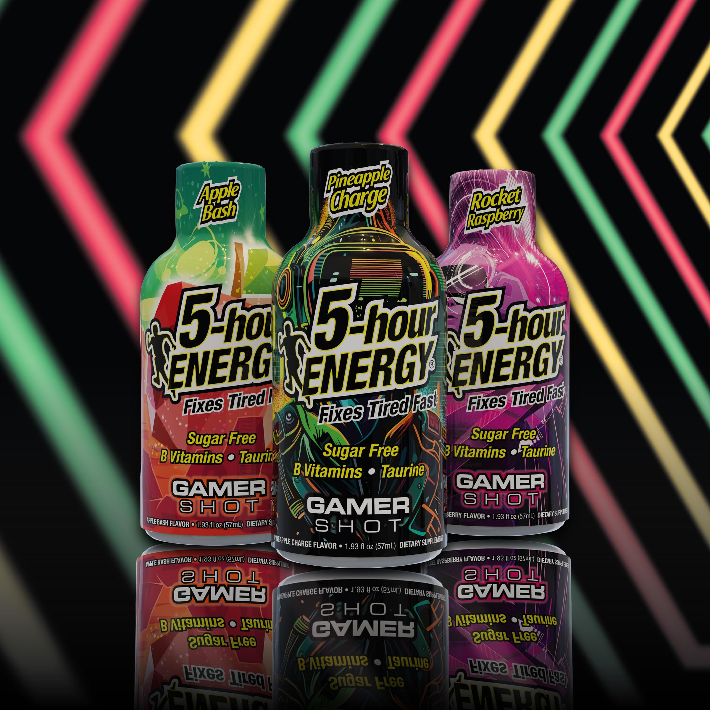 5-Hour Energy Gamer Shots Variety Pack - 30 Count (1.93 fl oz) | Extra Strength Energy Drink with Apple Bash, Rocket Raspberry & Pineapple Charge Flavors | Boost Focus for Gaming, Workouts & Late-Night Study
