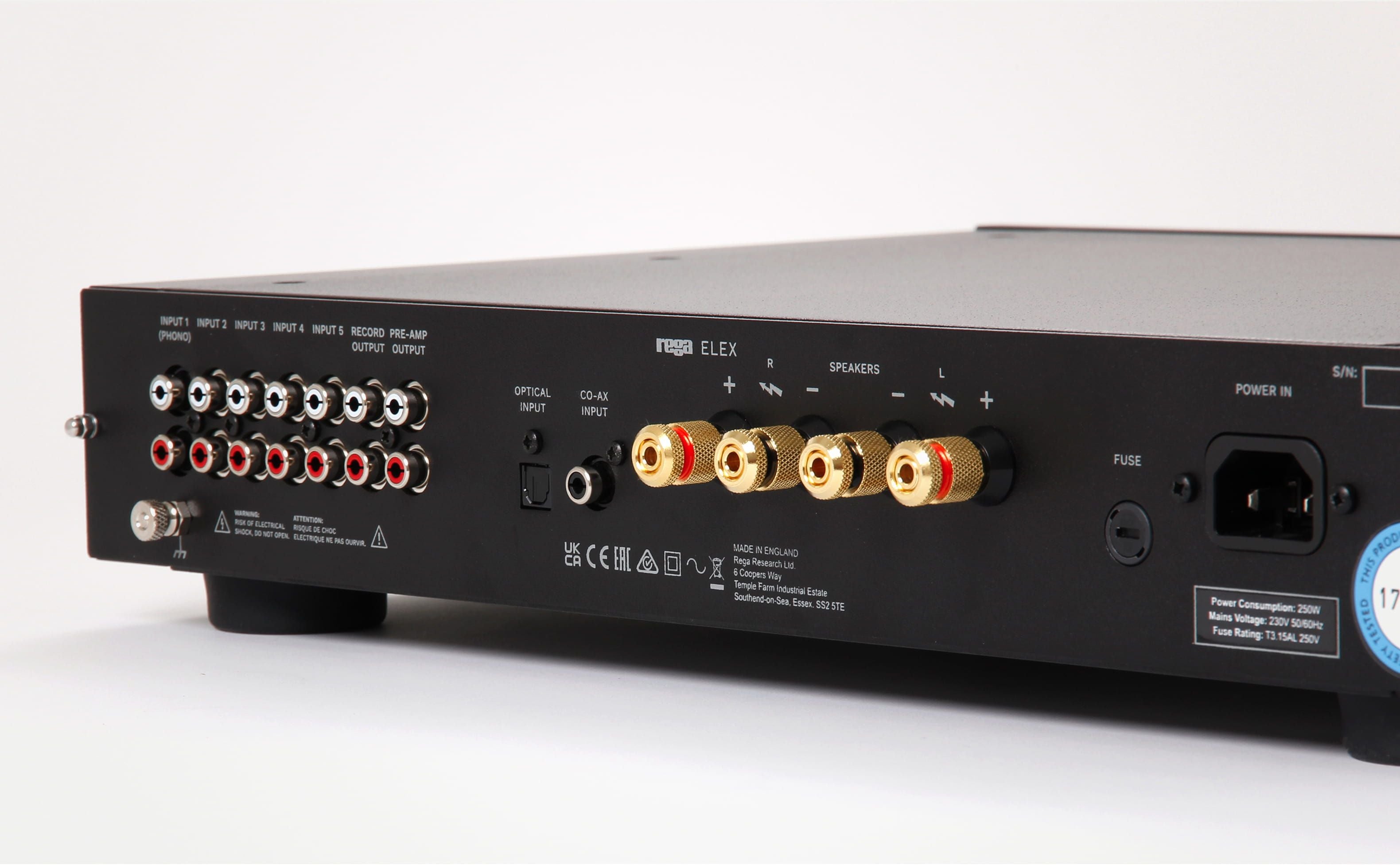 Rega Elex MK4 Integrated Stereo Amplifier - Open Box Condition | Hi-Fi Audio System for Home Theater & Music Listening