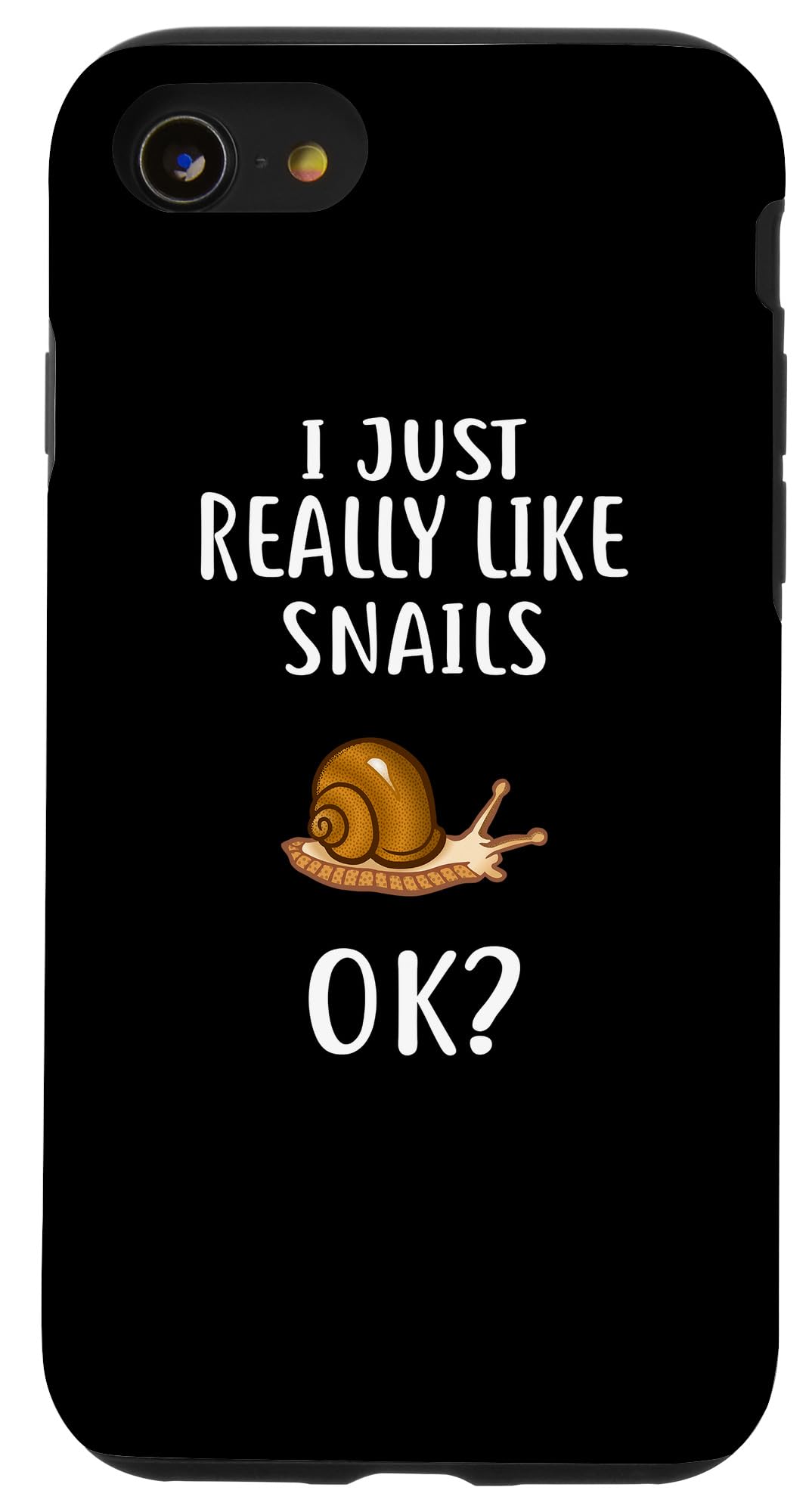Funny Snail Phone Case for iPhone SE (2020)/7/8 - Cute Cartoon Snail Design Protective Cover - Perfect for Animal Lovers & Unique Gift Ideas