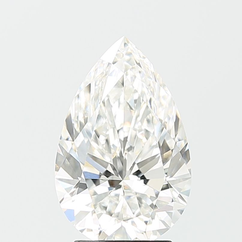 3.1 Carat F Color VVS2 Clarity Pear-Shaped Lab-Grown Diamond for Engagement Rings & Fine Jewelry