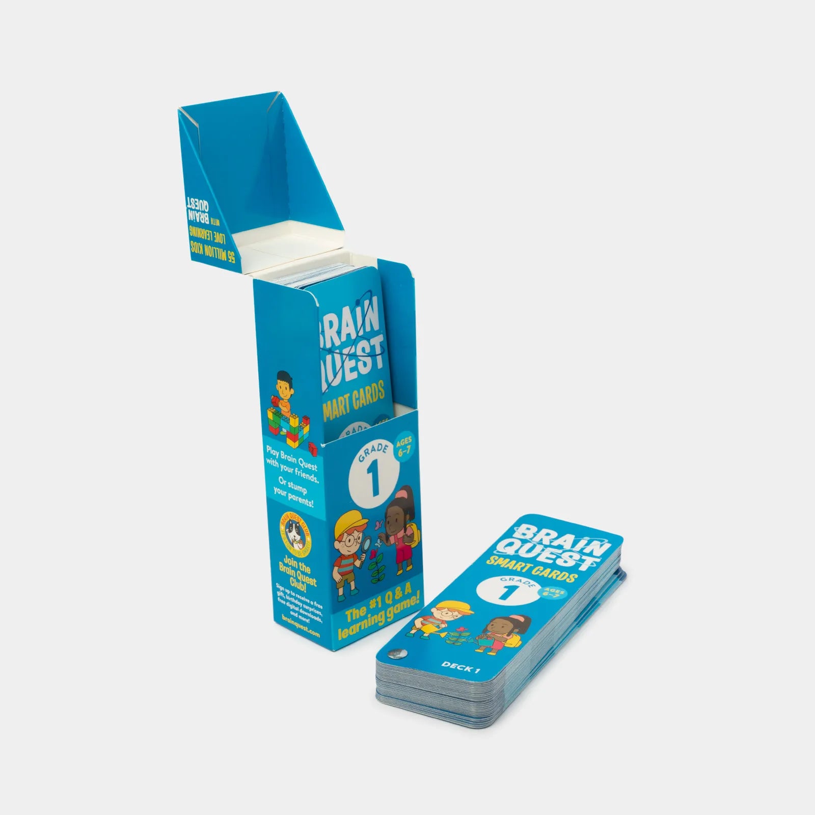 Brain Quest Smart Cards - #1 Educational Q&A Learning Game for Grade 1 (Ages 6-7) - Perfect for Homeschooling & Classroom Learning Activities