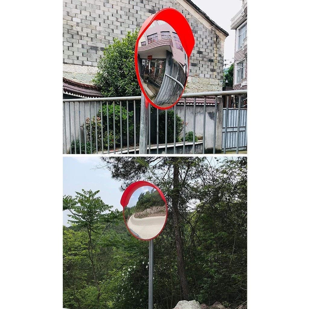 45-120CM Shatter-Proof Wide Angle Traffic Safety Mirror - 100CM Outdoor Convex Mirror for Crossroads, Parking Lots & Driveways (Weatherproof & Durable)
