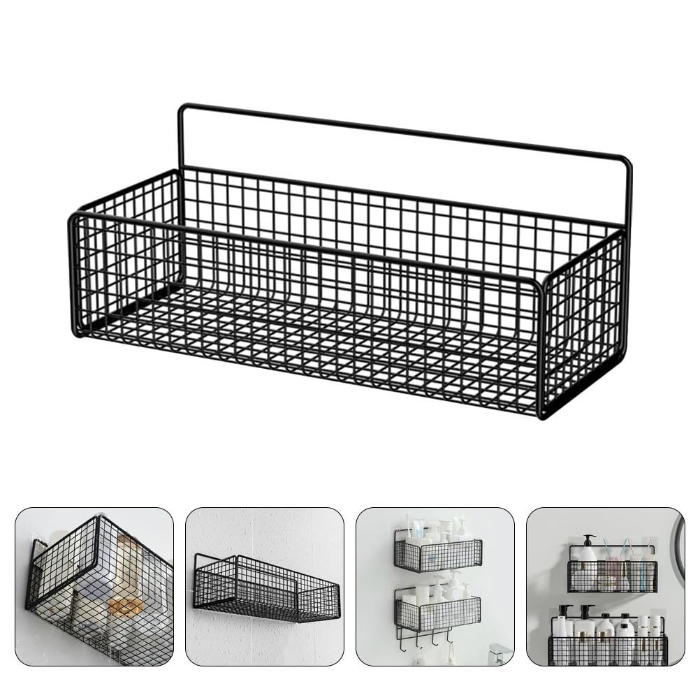 Ciieeo 2-Pack Stainless Steel Wall Mounted Shower Organizer - Rustproof Metal Bathroom Storage Basket & Hanging Shelf for Shampoo, Soap, Makeup | Perfect for Small Bathrooms, Showers & Vanity Organization