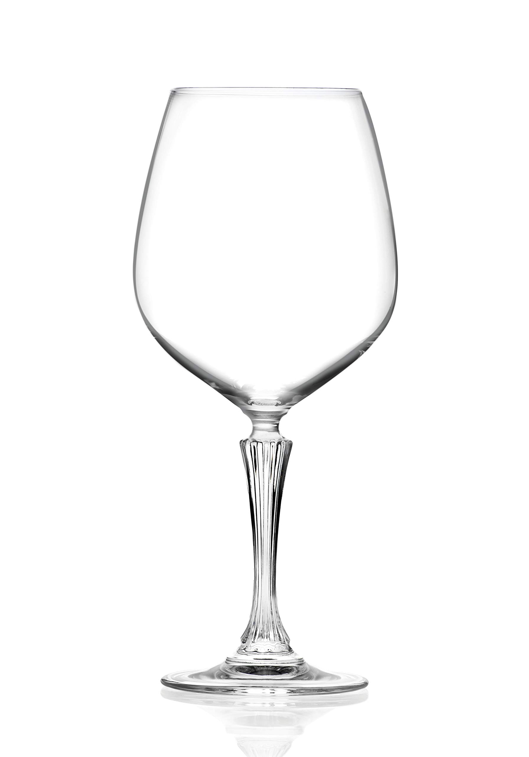 Premium Red Wine Goblets Set of 6 - 27oz Crystal Clear Burgundy Glasses with Elegant Stem Design, European Made Stemware for Fine Dining, Wedding Gifts & Home Entertaining