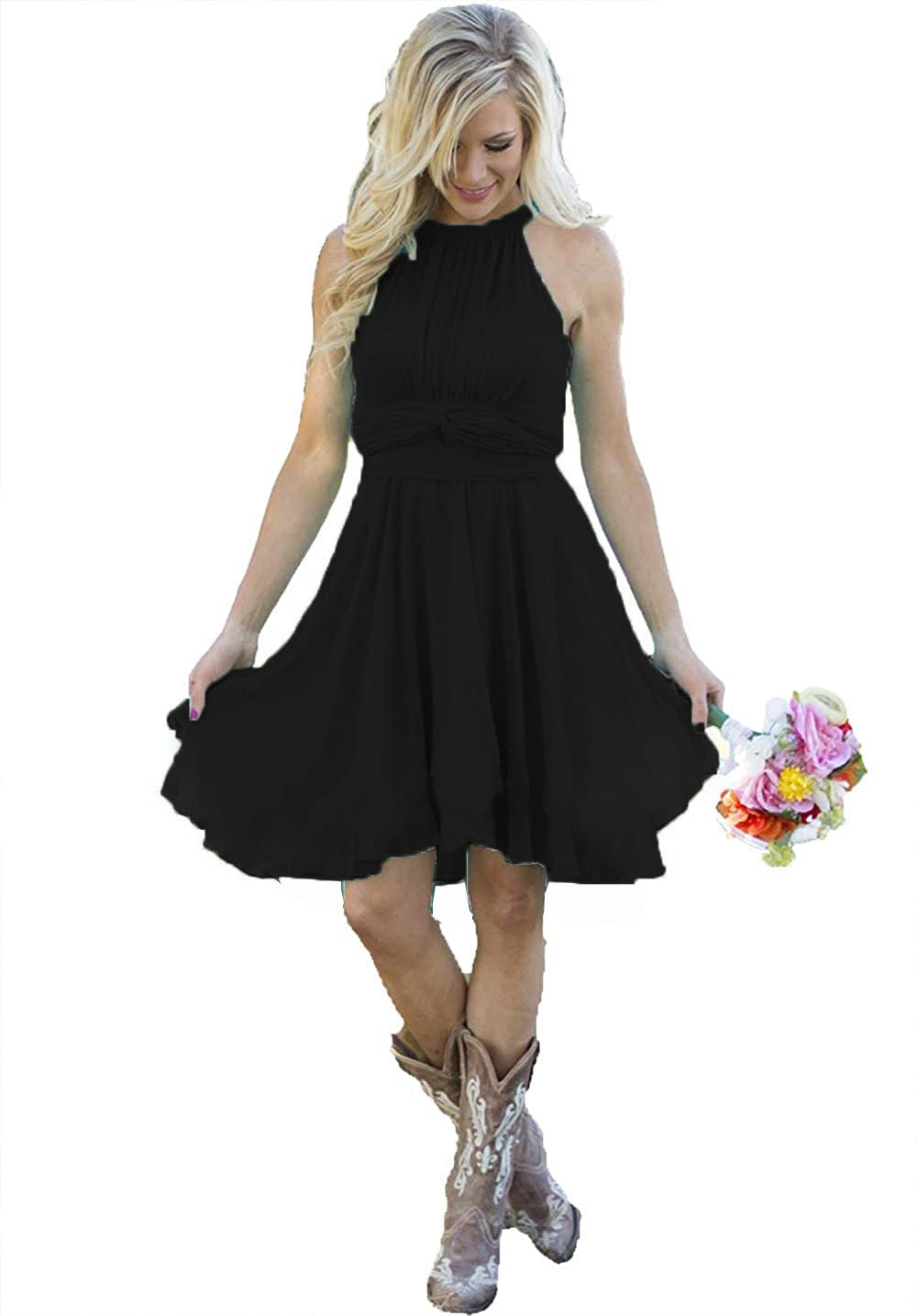 Elegant Short Wedding Guest Dresses for Women - Knee-Length Bridesmaid & Cocktail Party Gowns - Perfect for Summer Weddings, Formal Events & Evening Parties