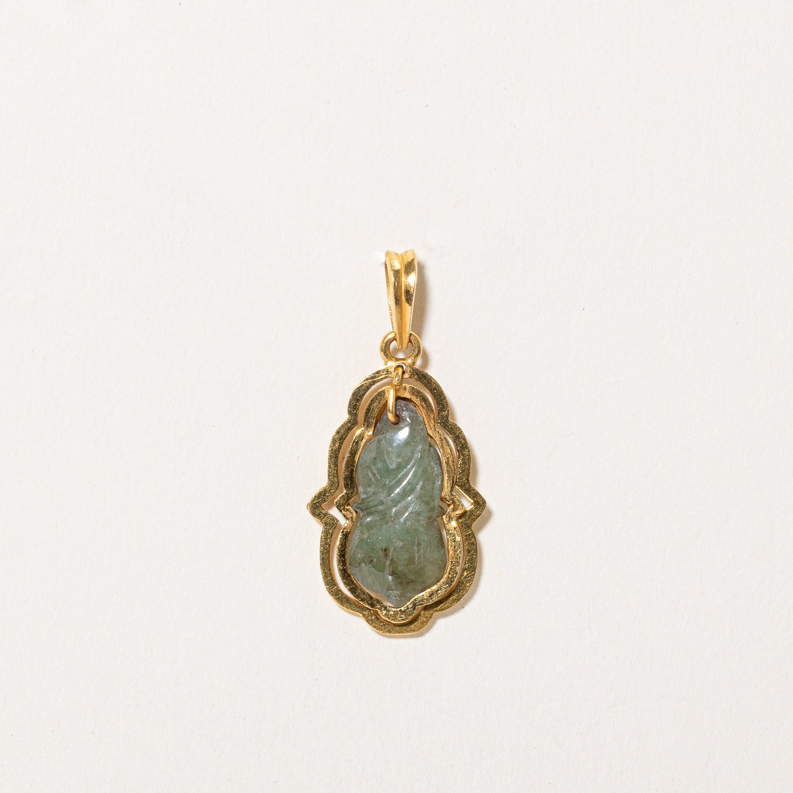 Exquisite 3.00ct Carved Jadeite Pendant - Handcrafted Luxury Jewelry for Women | Perfect for Weddings, Anniversaries & Special Occasions