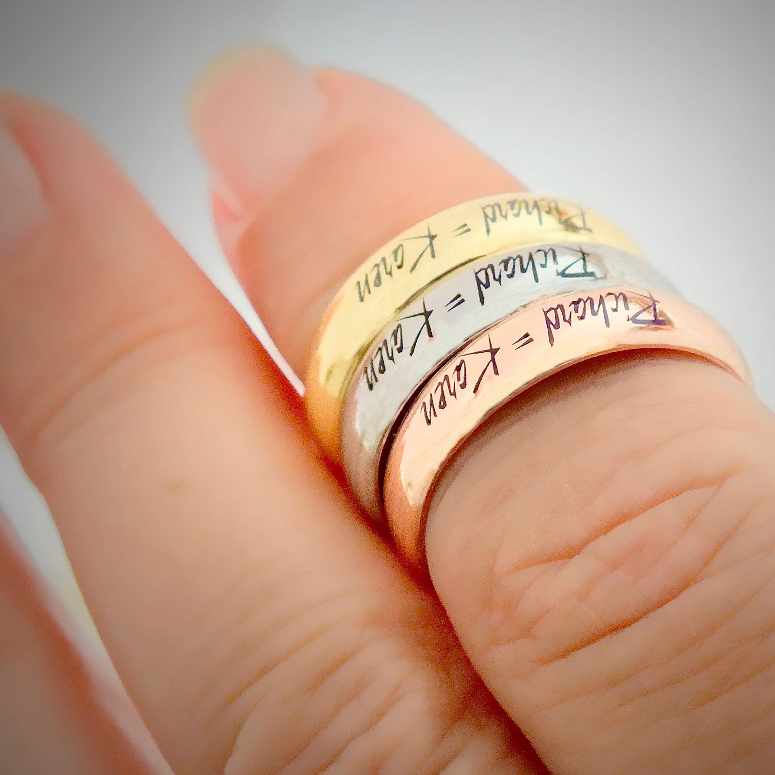 14K Solid Gold Wedding Ring Set for Couples - Classic His and Hers Half Round Band, Rose Gold Personalized Matching Wedding Bands - Perfect for Anniversaries, Engagements & Romantic Gift Giving