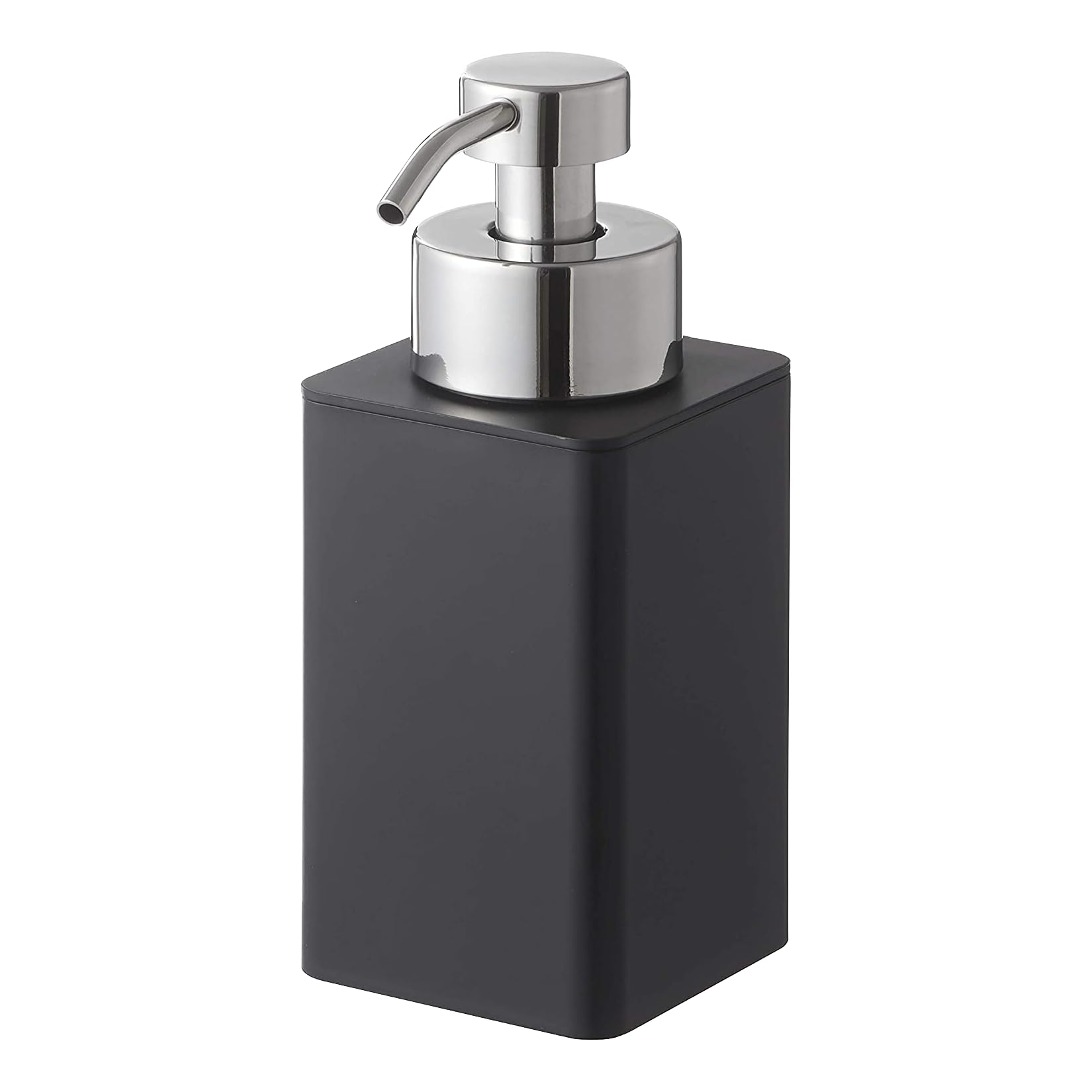 Yamazaki Home Black Plastic Foam Soap Dispenser - Compact & Stylish for Bathroom, Kitchen, or Office Sink