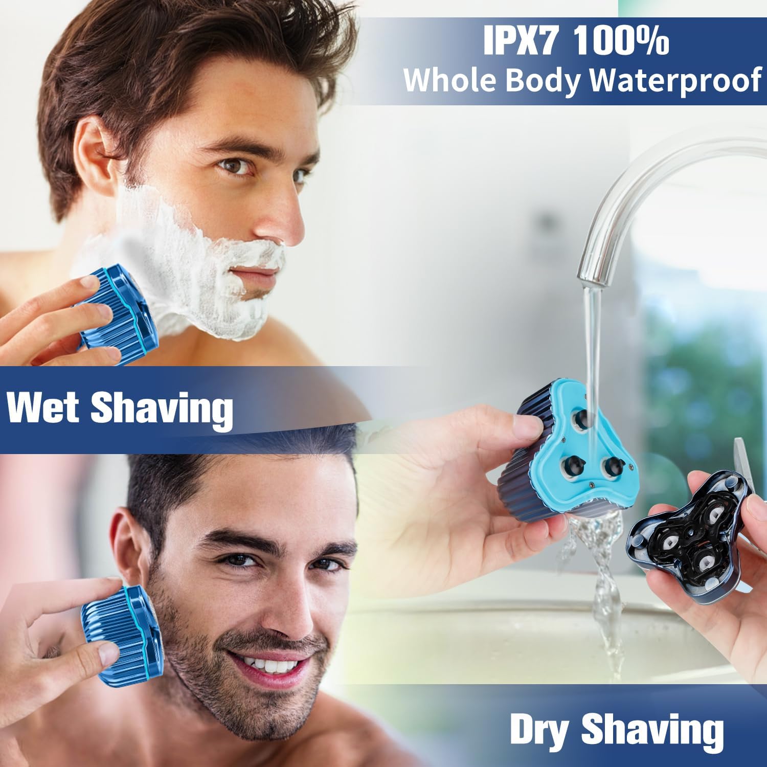Mini Electric Razor for Men - Portable USB Rechargeable Waterproof Shaver - Compact Travel & Car Shaving Kit - Perfect Gift for Dad, Husband & Business Travelers - Ideal for Home, Office & On-The-Go Grooming