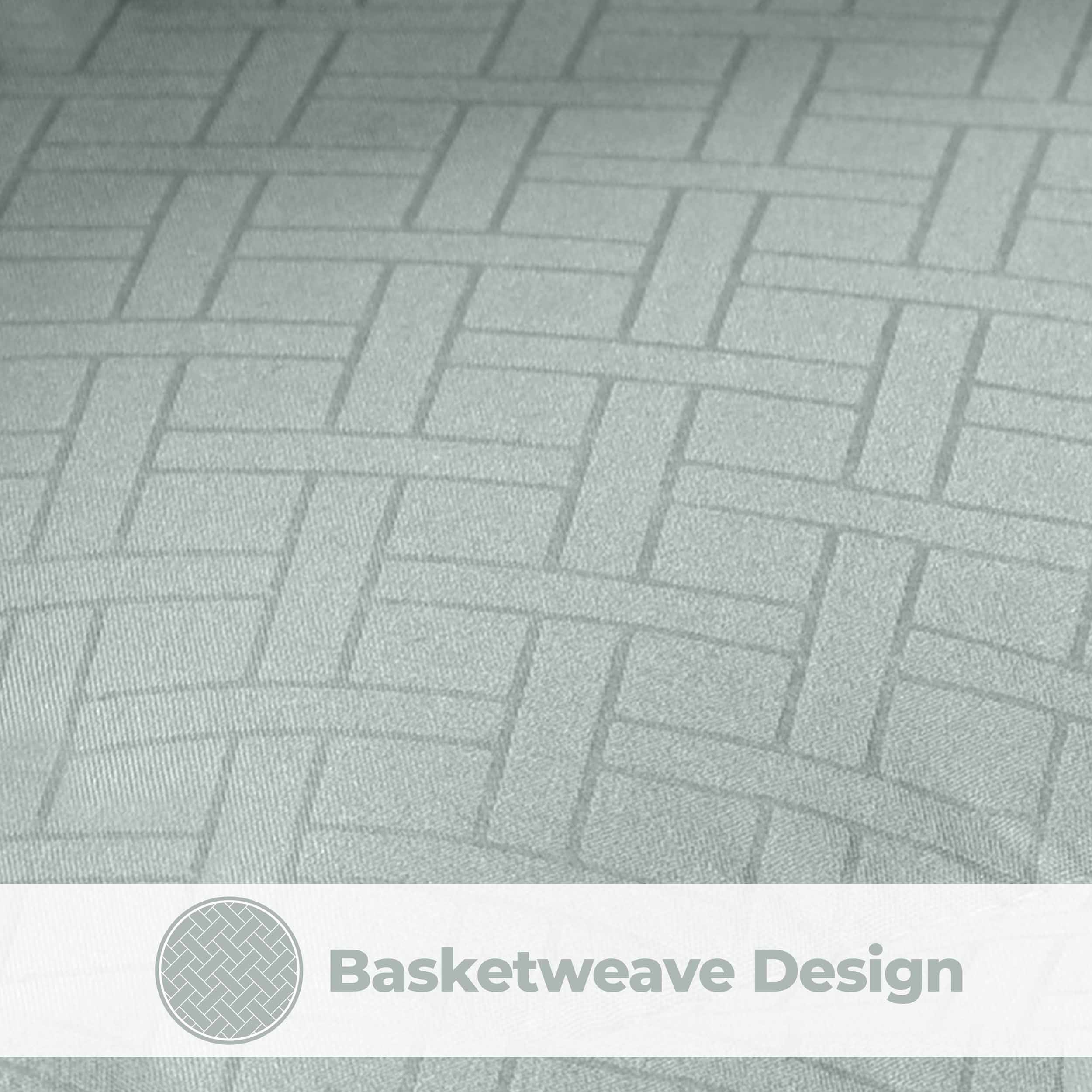 Luxury Basketweave Plush Down Alternative Comforter - Hypoallergenic & Breathable All-Season Bedding for Master Bedroom, Guest Room & Dorm