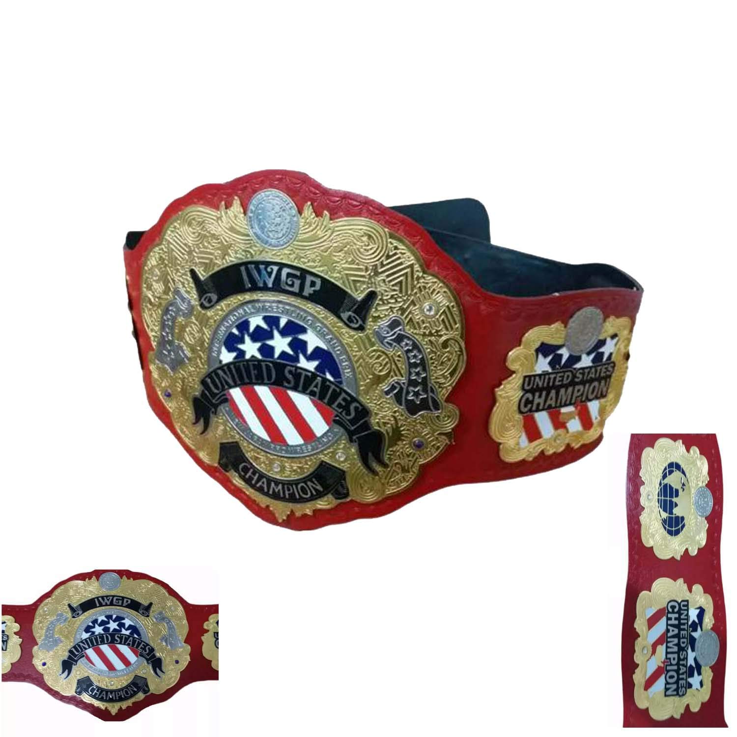 IWGP United States Champion Belt - Authentic Wrestling Title Replica for Collectors & Fans - Perfect for Cosplay, Display, and Wrestling Events