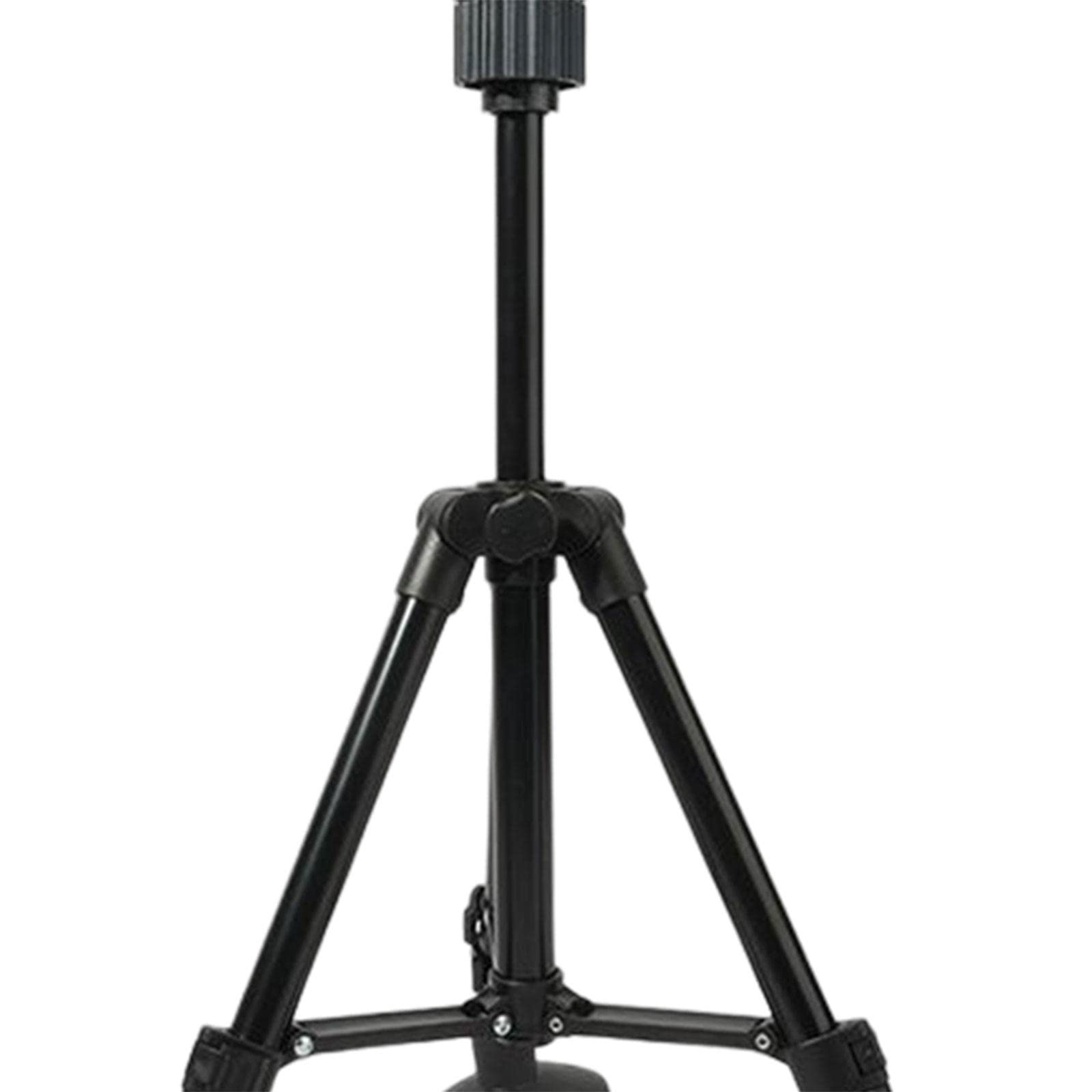 Professional Portable Wig Tripod Stand for Cosmetology & Hairdressing Training (38-75cm Adjustable Height) - Perfect for Salon Styling, Beauty School Practice & Home Hair Care