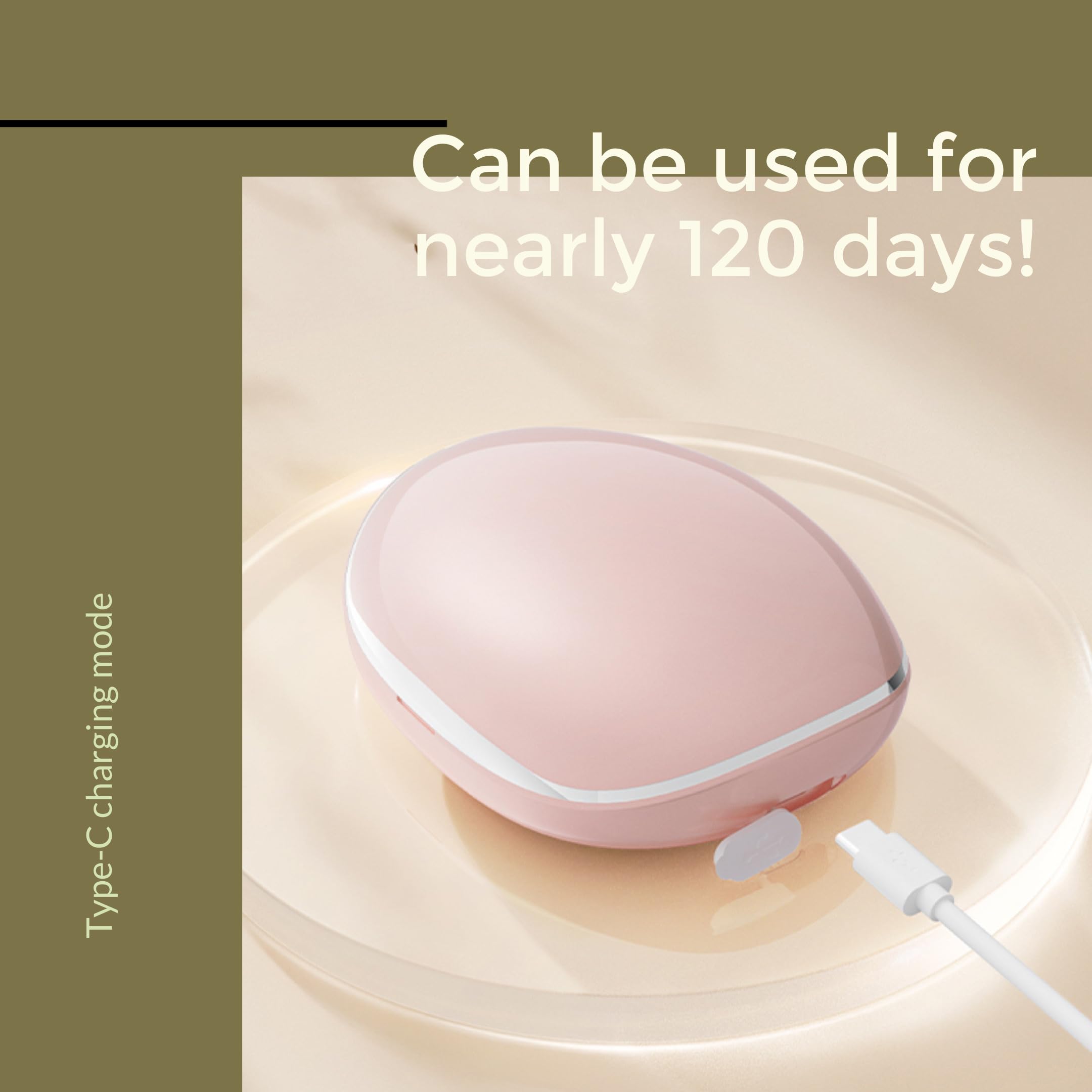 MV7 Ultrasonic Contact Lens Cleaner Machine with Timer Display, Large Mirror & USB Charger - Gentle Cleaning for Soft & Colored Lenses | Perfect for Travel, Home & Daily Lens Care