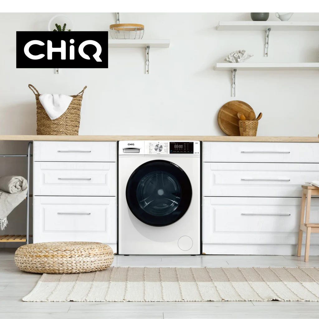 CHiQ 8.5kg/5kg Front Load Washer Dryer Combo - Energy Efficient Laundry Machine with 5 Year Warranty - Perfect for Apartments, Small Homes & RVs (Model WDFL85PL48W2)