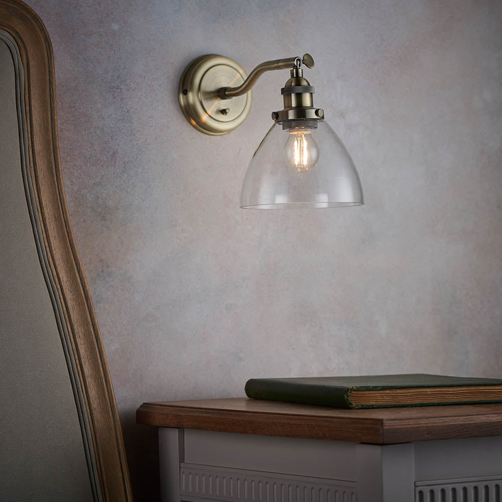 Bartley Wall Light - Modern Sconce with Adjustable Arm & Multiple Finishes - Perfect for Living Room, Bedroom, or Hallway Lighting