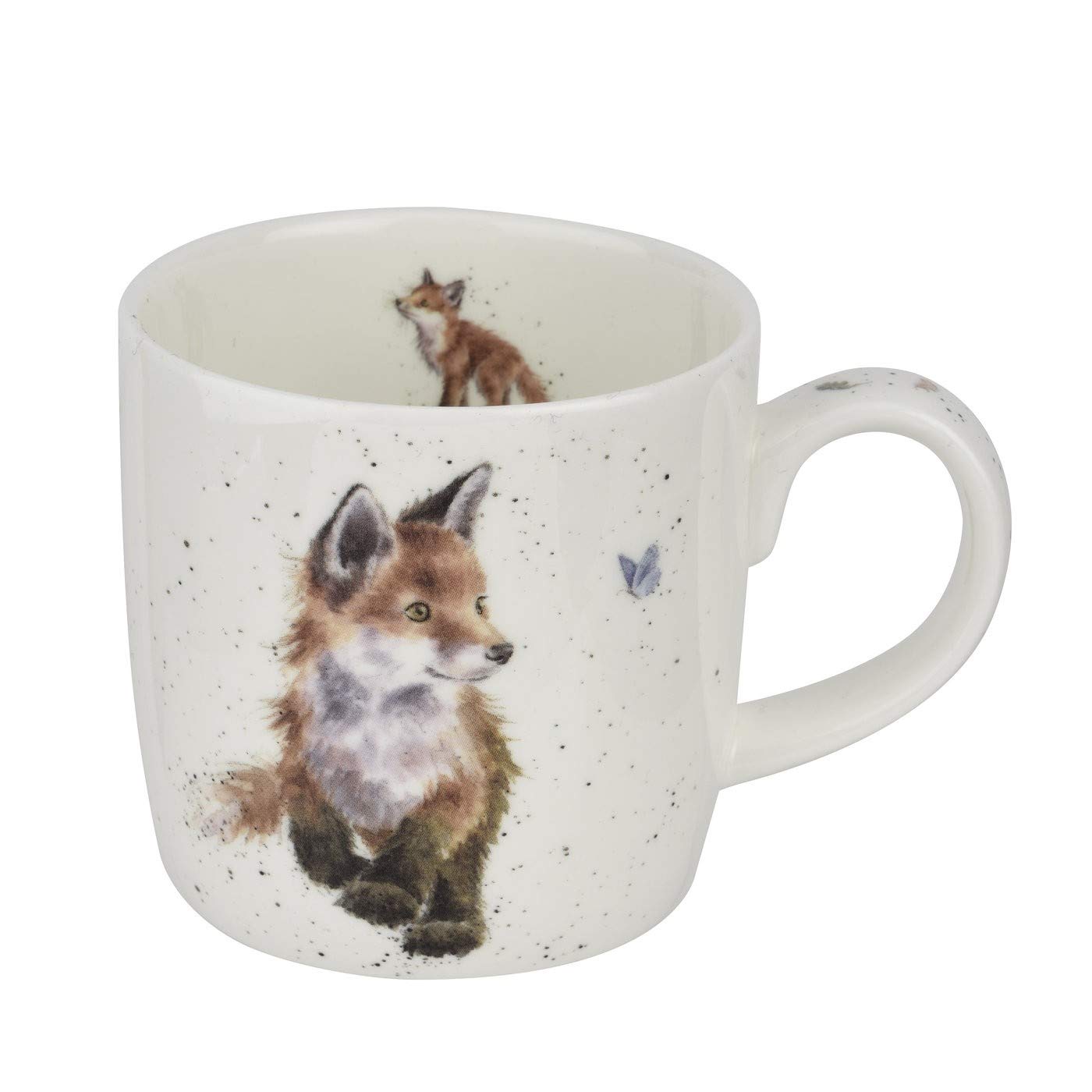 Born to Be Wild Fox Ceramic Mug - 11oz White Coffee Cup with Cute Animal Design | Perfect for Home, Office & Gifts