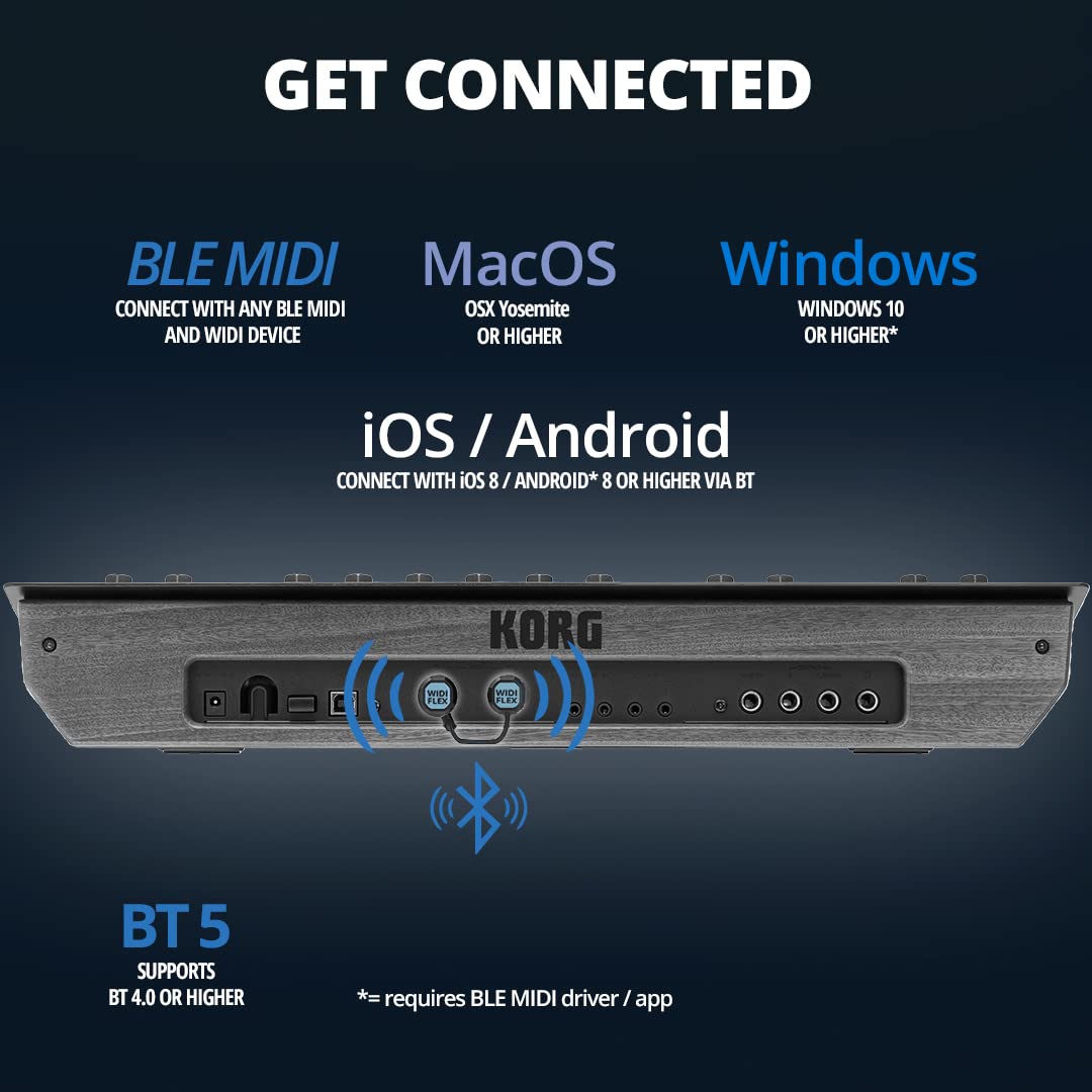 Nektar WIDIFLEX Wireless Bluetooth MIDI Controller - Seamless Music Production for Studio & Live Performances