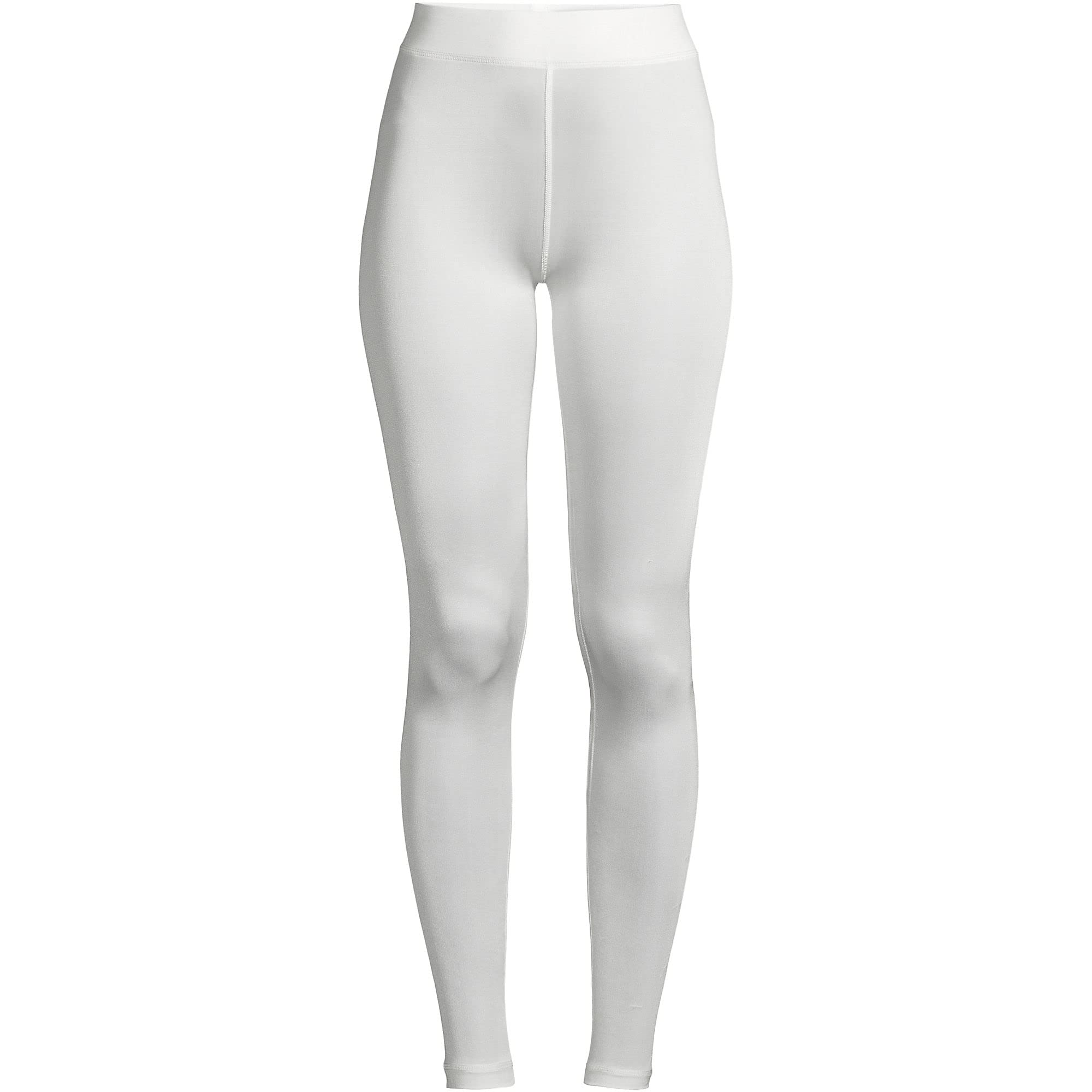 Lands' End Women's Silk Interlock Thermal Long Underwear Leggings - Soft Warm Winter Base Layer Pants for Cold Weather & Layering Outfits