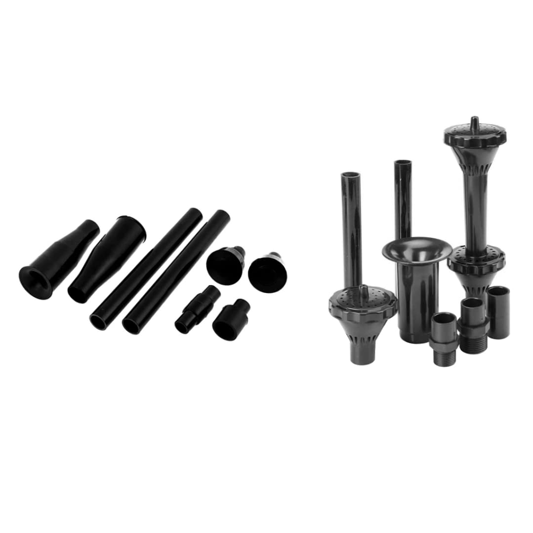 High Pressure Fountain Nozzle Set - Water Spray Heads for Garden, Pool, Pond - Durable Brass & Stainless Steel Nozzles for Outdoor Water Features, Fountains & Landscaping