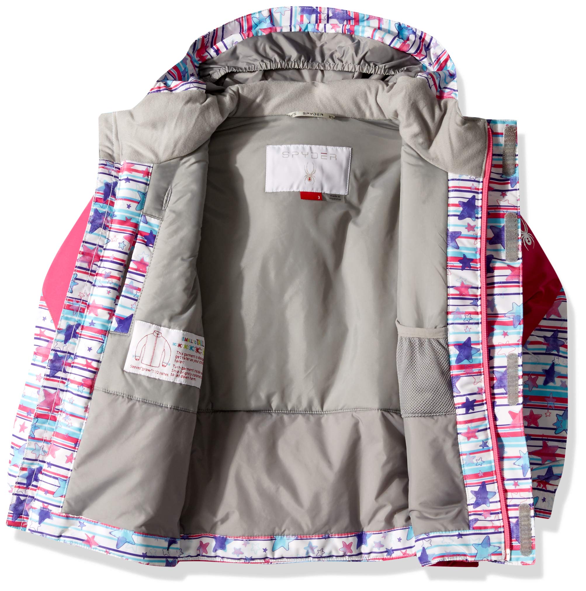 Spyder Kids & Baby Girls' Bitsy Charm Insulated Ski Jacket - Waterproof Winter Coat for Toddler Snowboarding & Outdoor Play