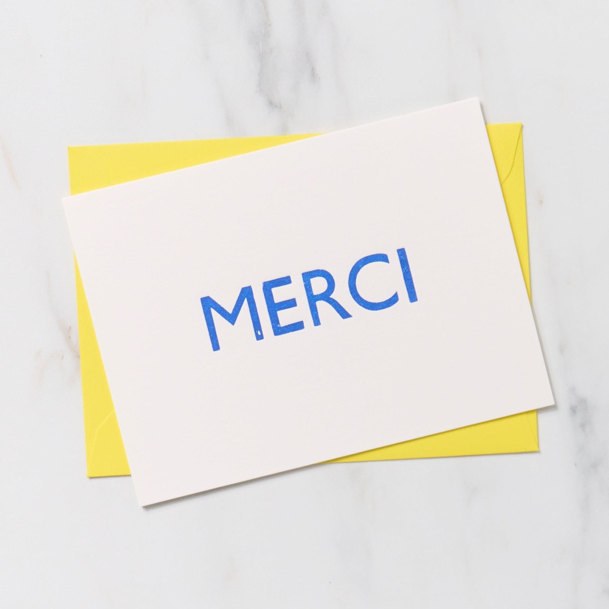 Gill Sans 1 Word Greeting Cards - Elegant Letterpress Printed Letters for Birthdays, Weddings & Special Occasions