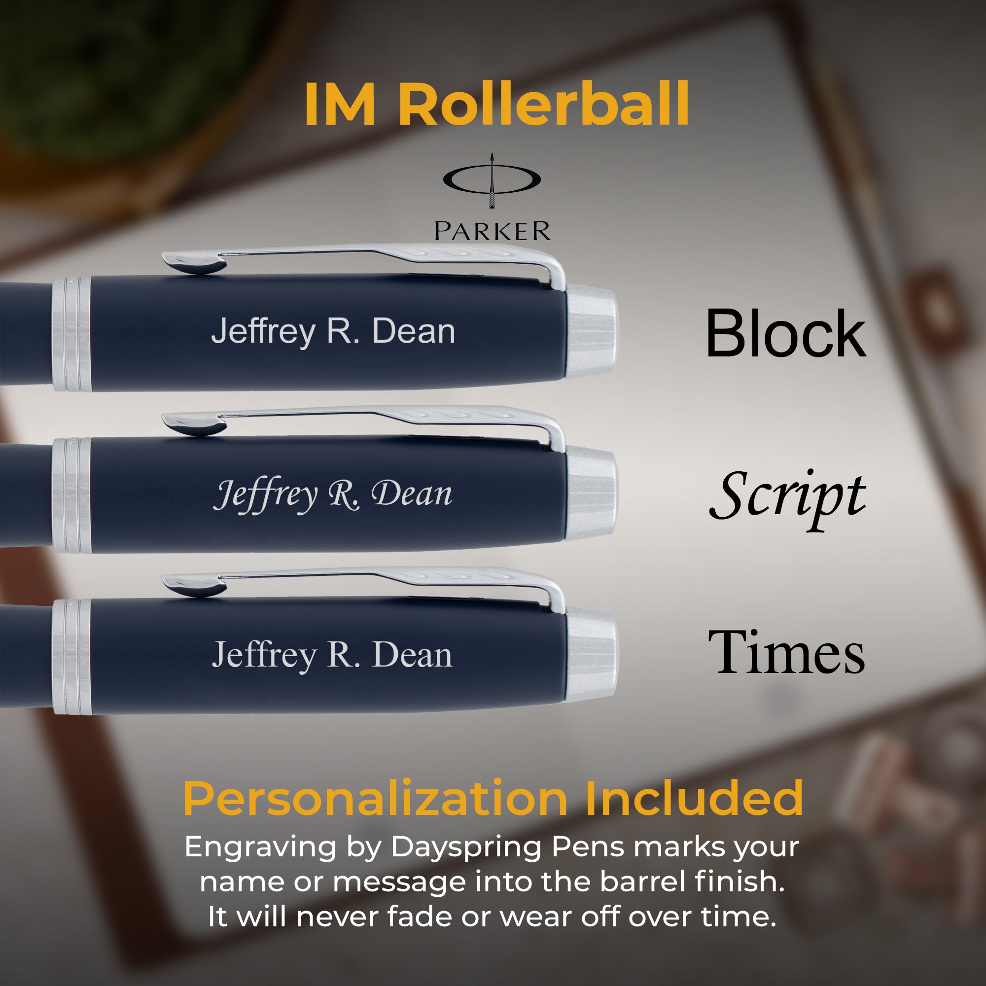 Premium Parker IM Matte Blue Rollerball Pen - Smooth Writing, Elegant Design for Office, School & Gift Giving