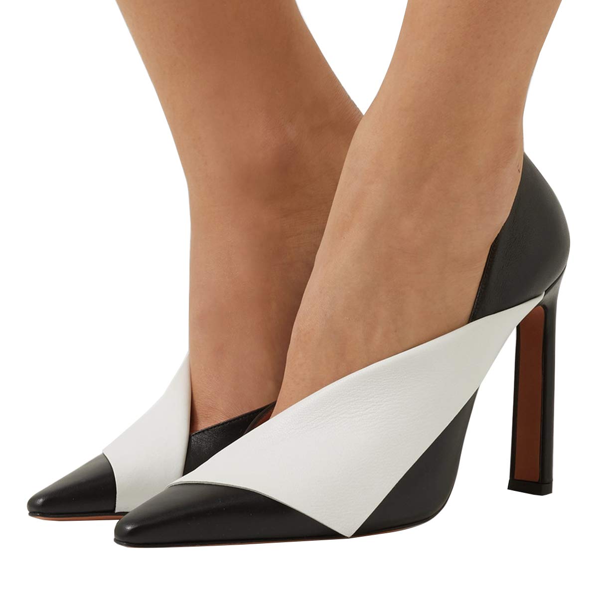 YDN Women's Pointed Toe Suede Stiletto Pumps - Elegant High Heel Dress Shoes for Office, Party & Formal Occasions | Slip-On V-Cut Design for Comfort & Style