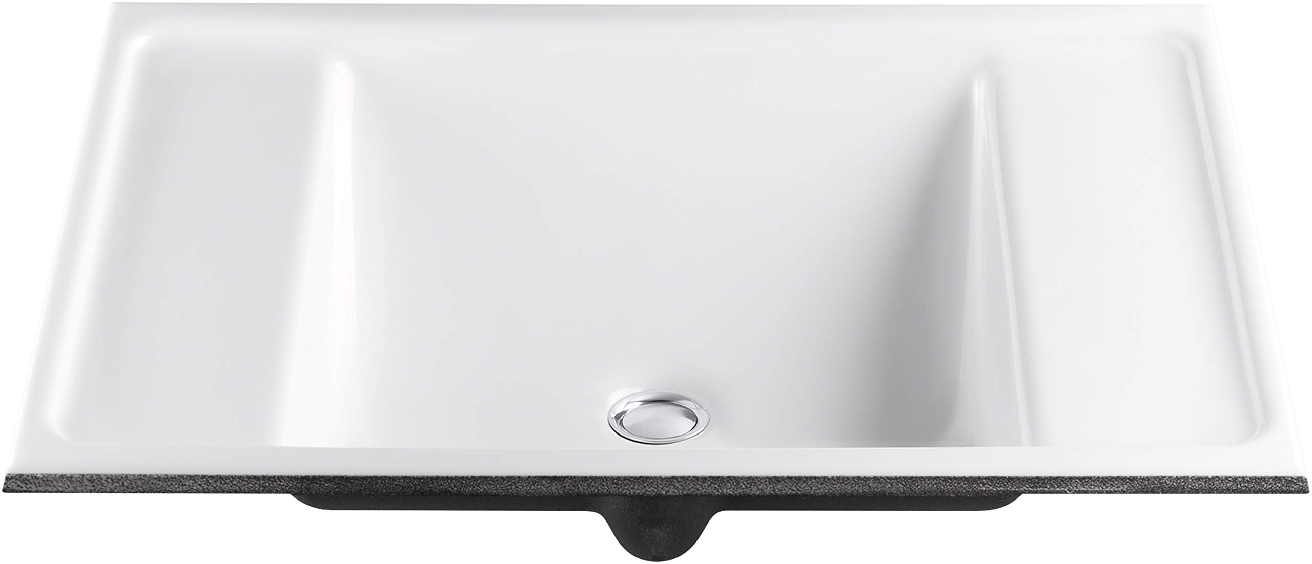 KOHLER Ledges Cast Iron Bathroom Sink - Durable & Stylish Drop-In Lavatory for Modern Homes, Perfect for Master Bathrooms & Powder Rooms