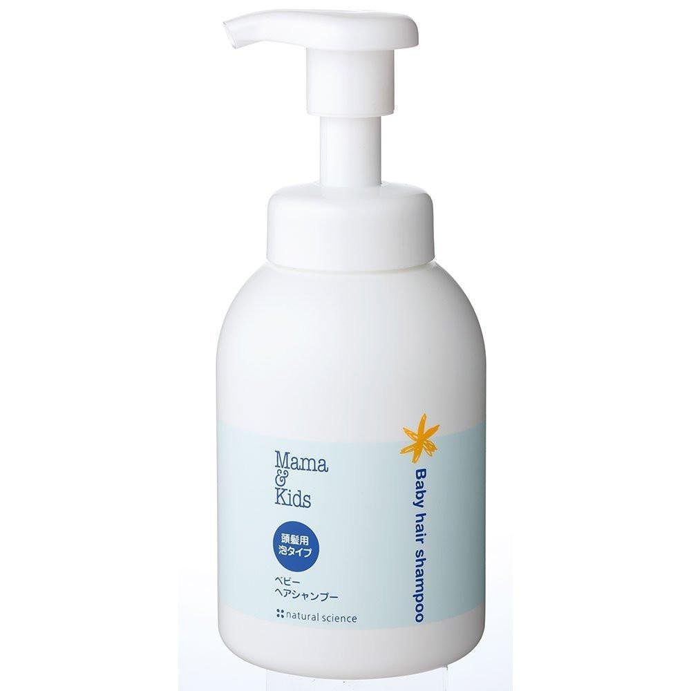 Organic Mama & Kids Baby Hair Shampoo 370ml - Gentle Tear-Free Formula for Newborns & Toddlers - Perfect for Daily Bath Time & Sensitive Scalp Care