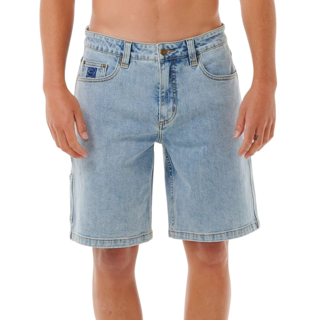 Rip Curl Dosed Denim Walkshorts for Men - Comfortable Stretch Denim Shorts for Surfing, Beach & Casual Wear | Perfect for Summer Outdoors & Water Activities