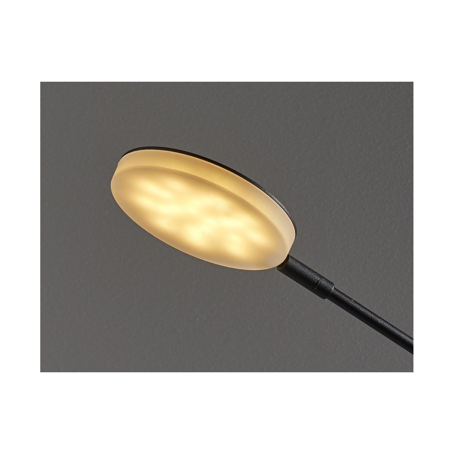 Adjustable 3-Color LED Floor Lamp with Black Metal Shade - Modern Lighting for Living Room, Bedroom, or Office