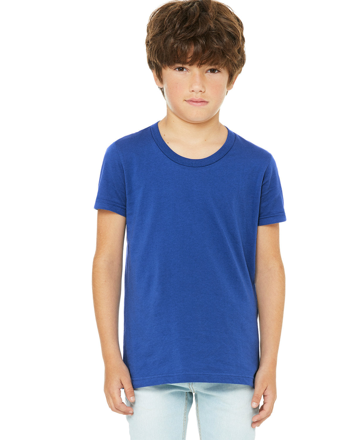 Bella + Canvas 3001Y Youth Jersey T-Shirt - Soft Cotton Short Sleeve Tee for Kids & Teens - Perfect for School, Sports & Everyday Wear