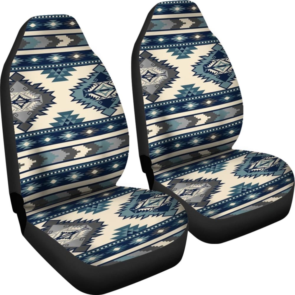 Premium Blue Pattern Native Car Seat Cover - Universal Fit for Cars, Trucks & SUVs - Protect & Style Your Vehicle Interior - Perfect for Daily Commute, Road Trips & Outdoor Adventures