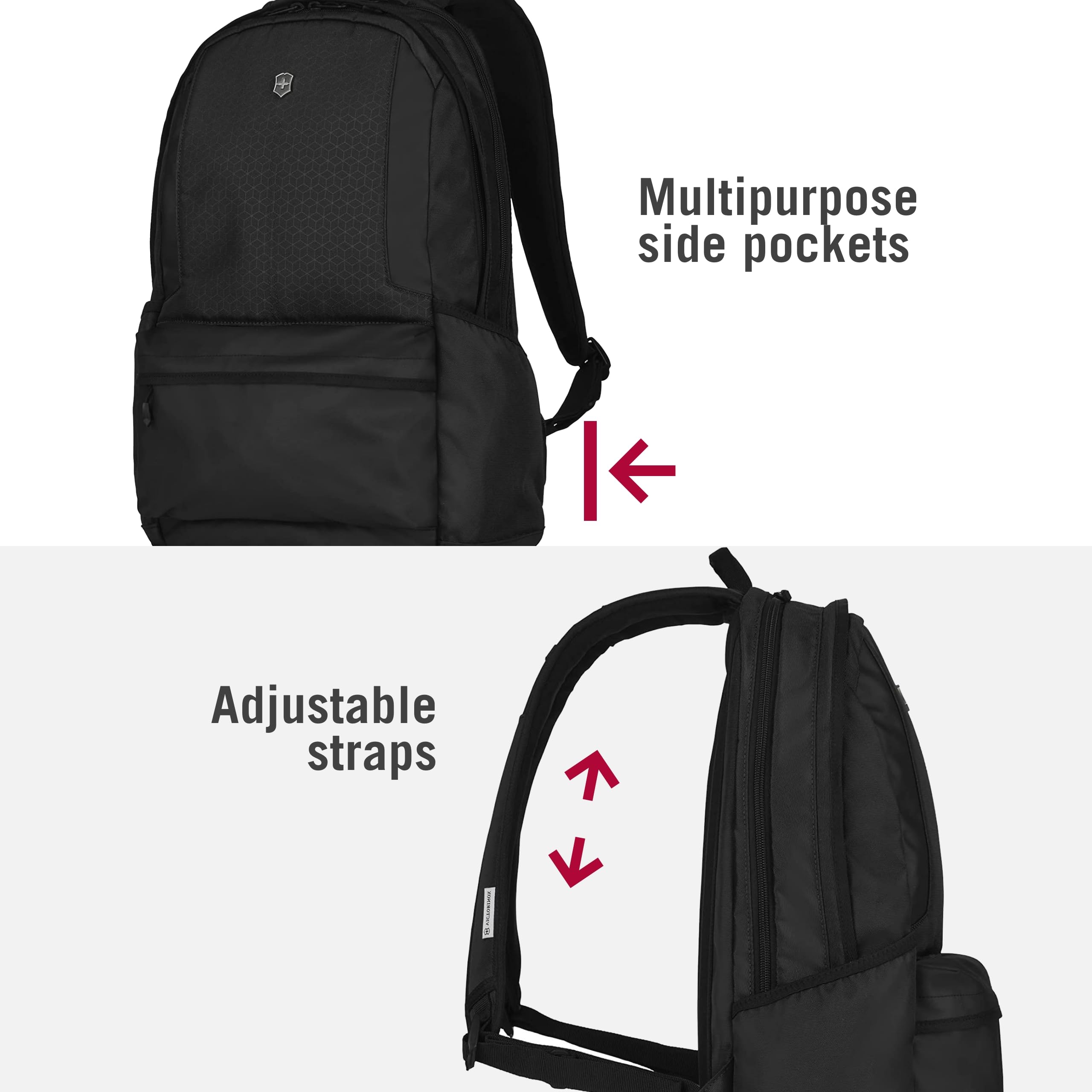 Victorinox Altmont Original Laptop Backpack - 15.6 Inch Lightweight Business Travel Backpack for Men & Women - 22L Water Resistant Laptop Bag with USB Charging Port - Perfect for Commuting, Work & College (Black)