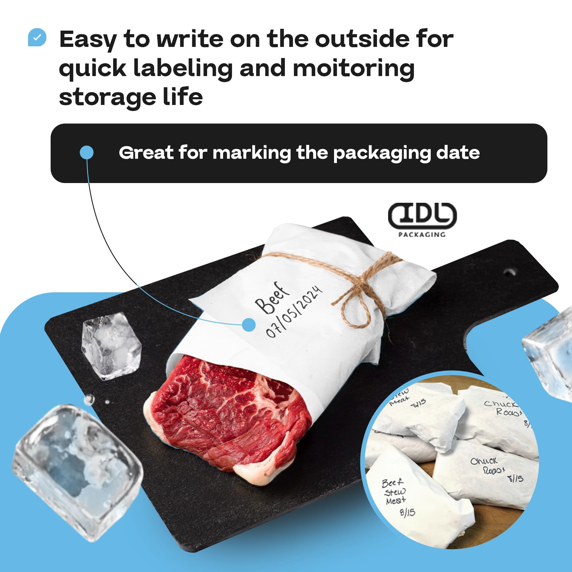 IDL Packaging Freezer Paper Roll 18