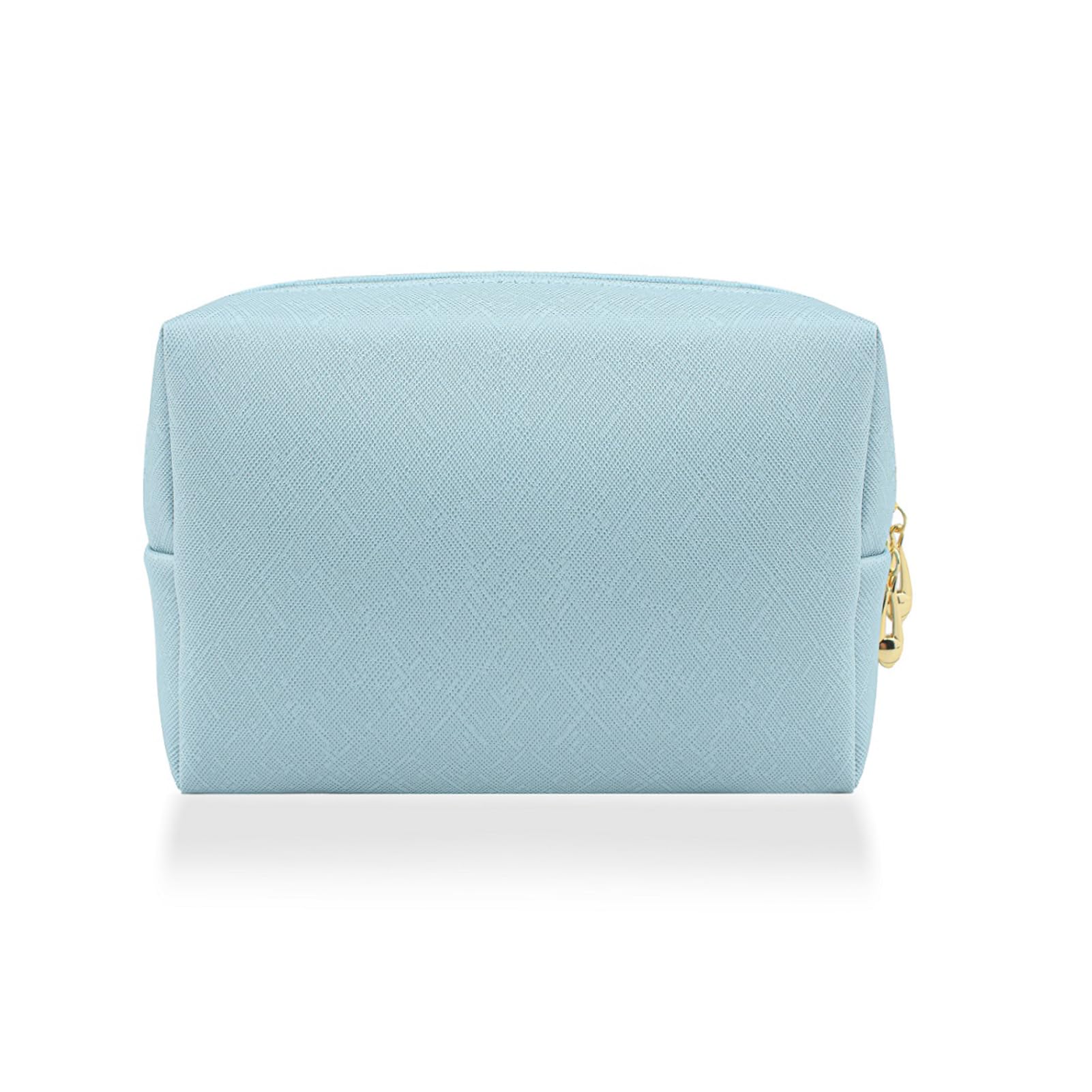 Portable Waterproof Small Makeup Bag for Women - Travel Cosmetic Pouch & Toiletry Organizer (Light Blue) | Perfect for Daily Use, Gym, Vacation & Business Trips